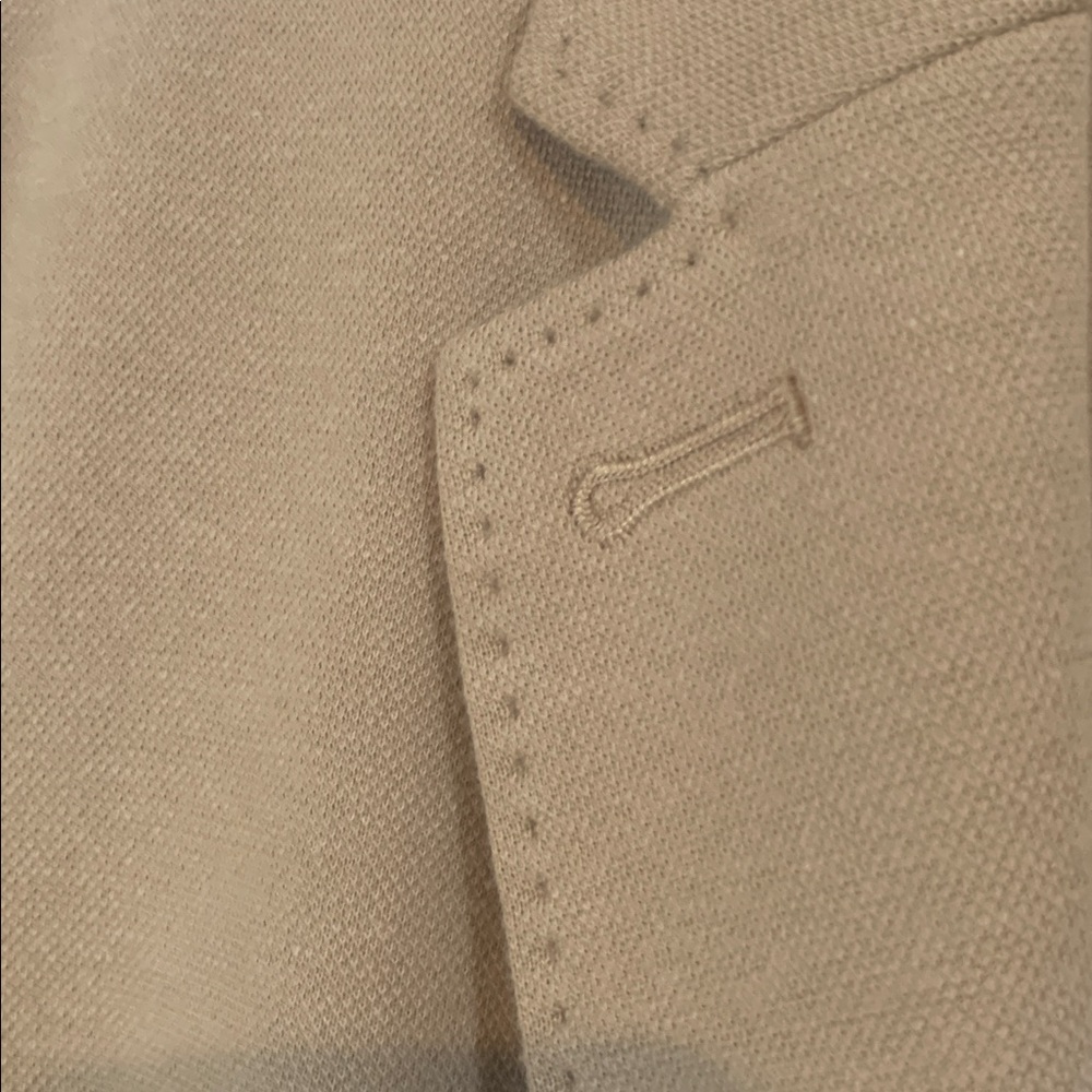 Talbots Camel Aberdeen  Blazer with Pockets NWT Size 14 Tan 75% Cotton - Picture 11 of 13